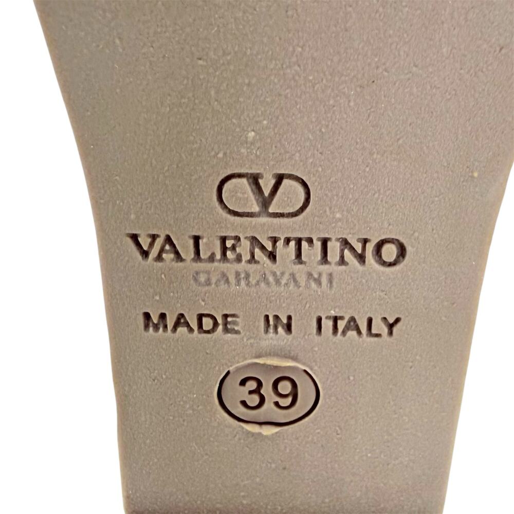 VALENTINO GARAVANI Mesh Lace Leather Espadrille Wedge EU 39 US 9 Platform Sandal - Picture 9 of 12